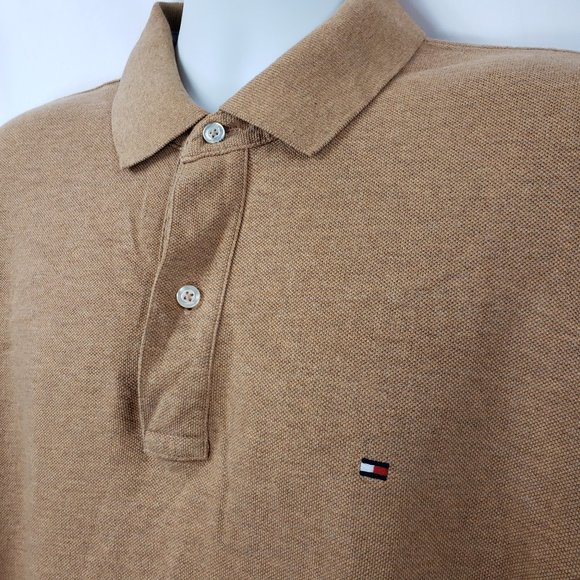Tommy Hilfiger Classic Fit XL Brown Polo - Picture 3 of 8